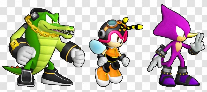 Sonic Runners Knuckles' Chaotix Vector The Crocodile Espio Chameleon Heroes - X Transparent PNG