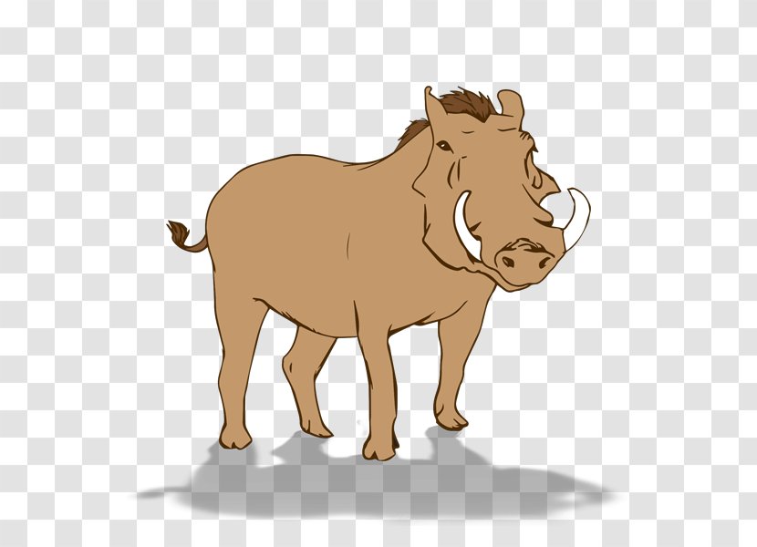 Lion Clip Art Common Warthog Free Content - Disorderly Queue Jumping Transparent PNG