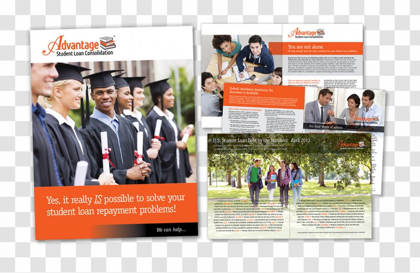 Federal Student Loan Consolidation Product Design - Display Advertising - Leaflet Material Transparent PNG