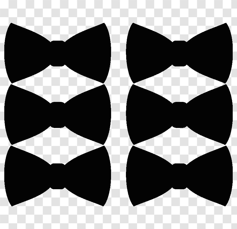 Bow Tie Sticker Wall Decal Clip Art - Black - Kitchen Transparent PNG