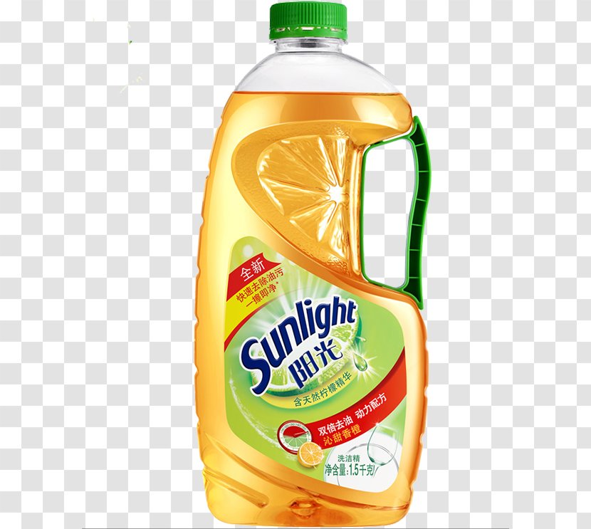 Dishwashing Liquid Laundry Detergent - Flavor - Sunshine Transparent PNG