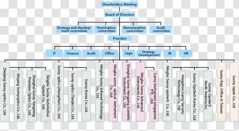 Organizational Structure Company Chart Corporation - Sony Transparent PNG