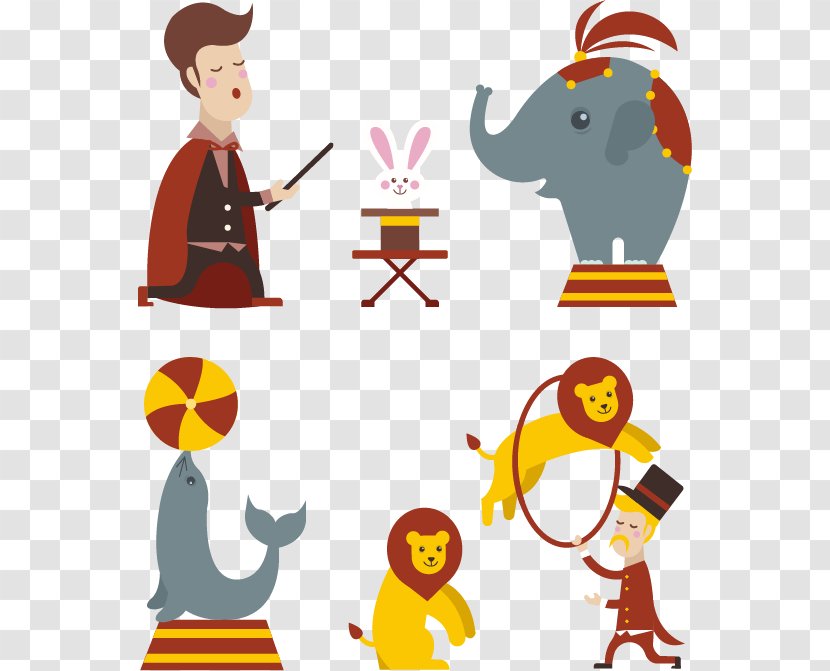 Circus Acrobatics Download - Elephant - Classic Vector Material Transparent PNG