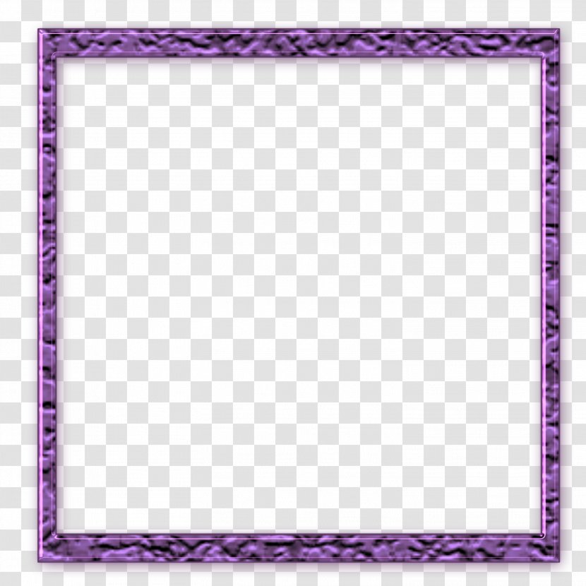 Violet Lilac Area Rectangle Picture Frames - Border - PARADİSE Transparent PNG