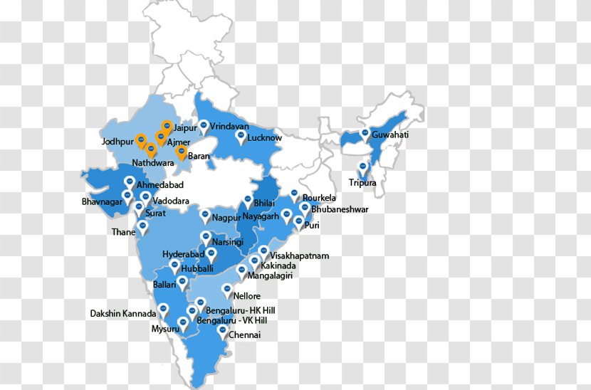 Akshaya Patra Foundation States And Territories Of India Telangana Rajasthan Map Transparent PNG
