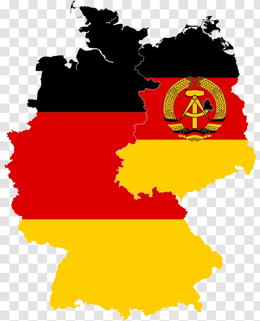 West Germany East Flag Of Map Transparent PNG