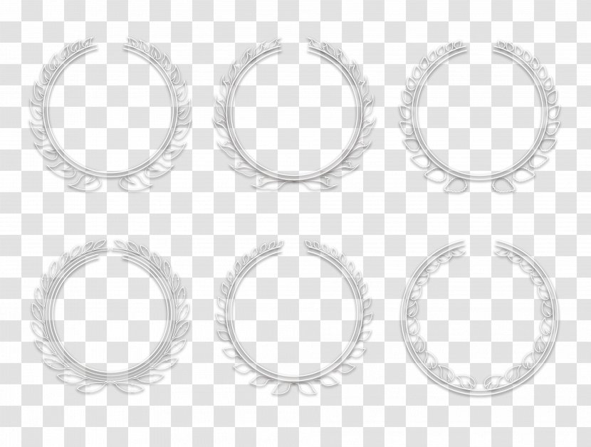 White Circle Area Angle Pattern - Black And - The Simple But Elegant Wheat Rosette Vector Transparent PNG