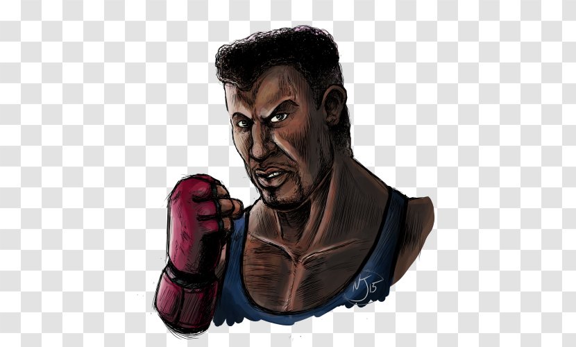 Boxing Glove Thumb Character - Cartoon Transparent PNG