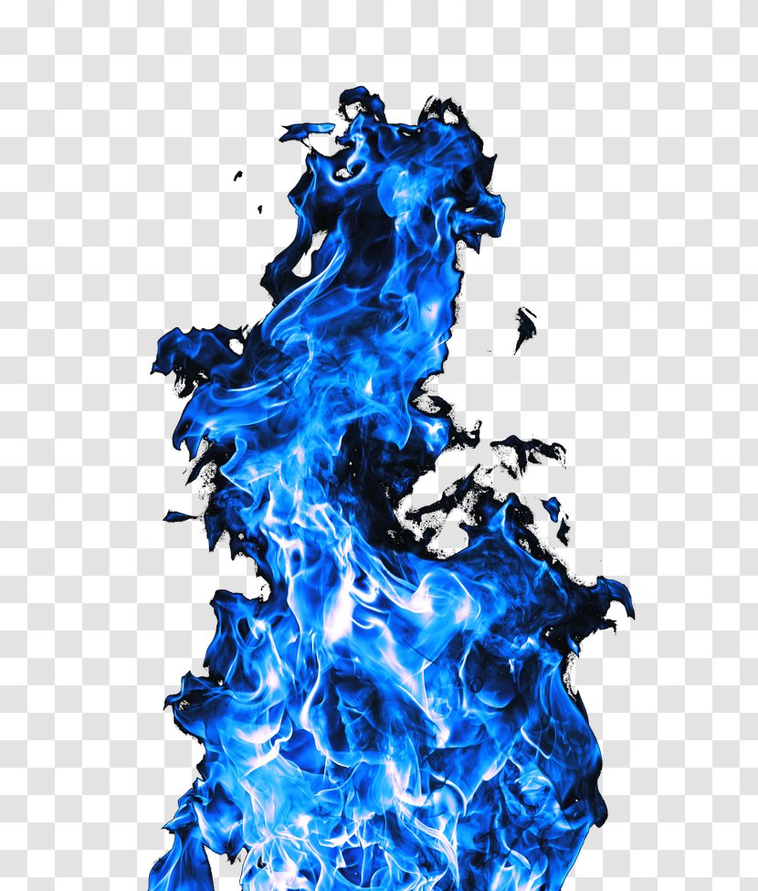 Flame Blue Color - Yellow - HD Transparent PNG