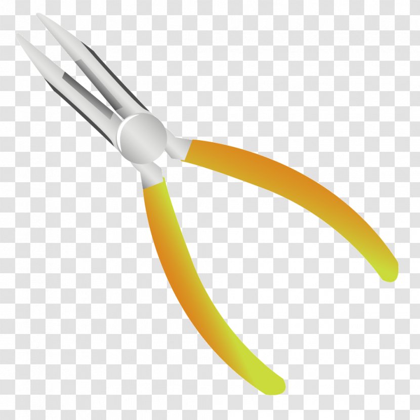 Pliers Tool Icon - Metal - Yellow Transparent PNG