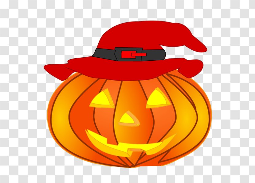 Halloween Jack-O'-Lanterns Clip Art Pumpkin - Hat Transparent PNG
