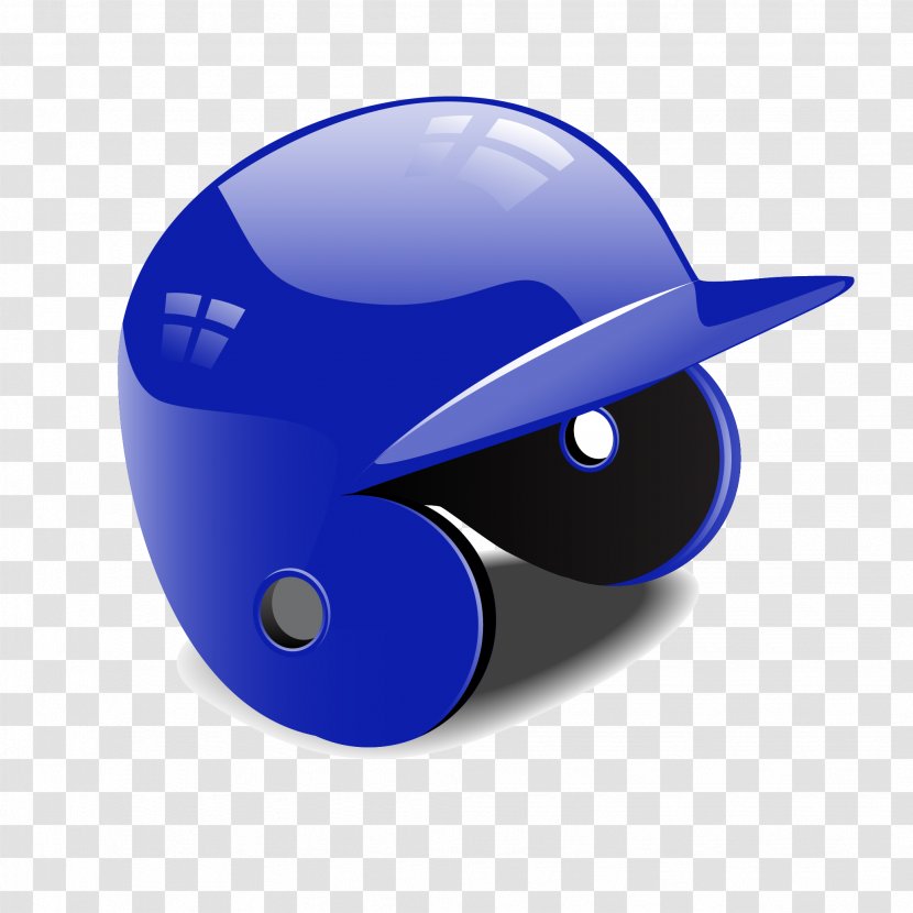 Sports Equipment Baseball Clip Art - Blue - Hat Vector Transparent PNG