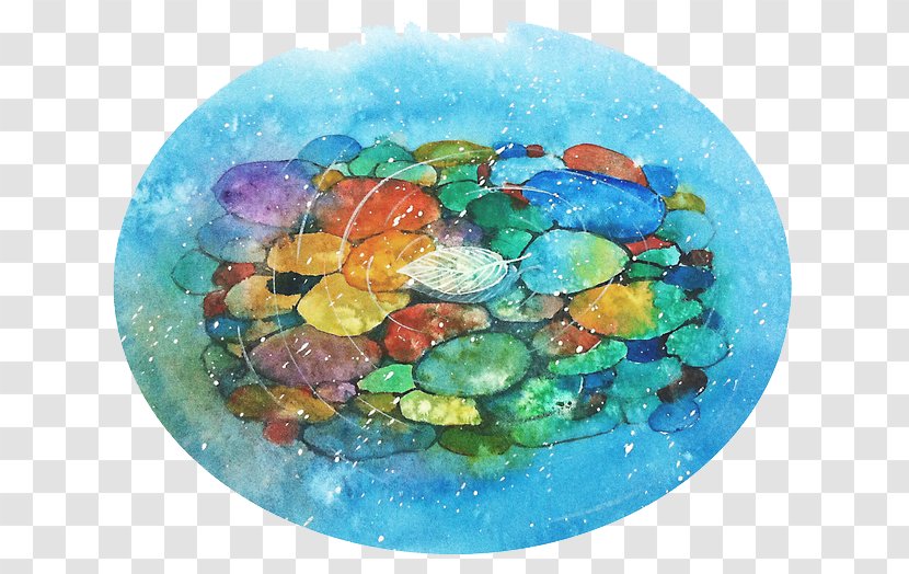 Watercolor Painting - Color - Stone Transparent PNG