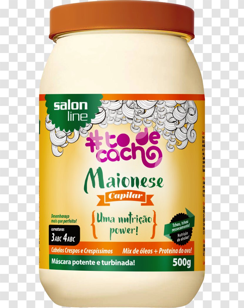 Mayonnaise Salon Line #todecacho Que Tal? Cachos Dos Sonhos Creme Para Pentear Nutrition Olive Oil - Veganism Transparent PNG