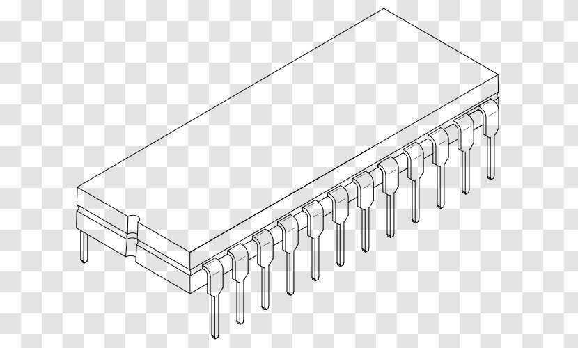 Dual In-line Package Integrated Circuit Packaging Quad Flat Electronic Semiconductor - Dip Switch - Inline Transparent PNG