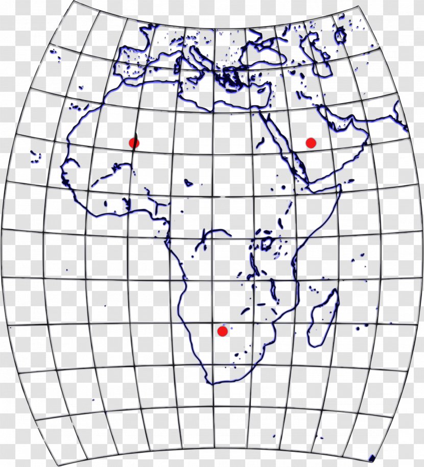 Drawing Map Projection Line Art Clip - Africa Transparent PNG