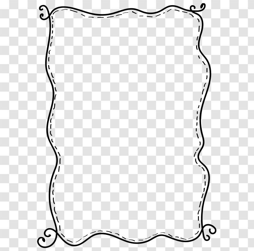 White Line Point Clip Art - Border - Bordure Transparent PNG