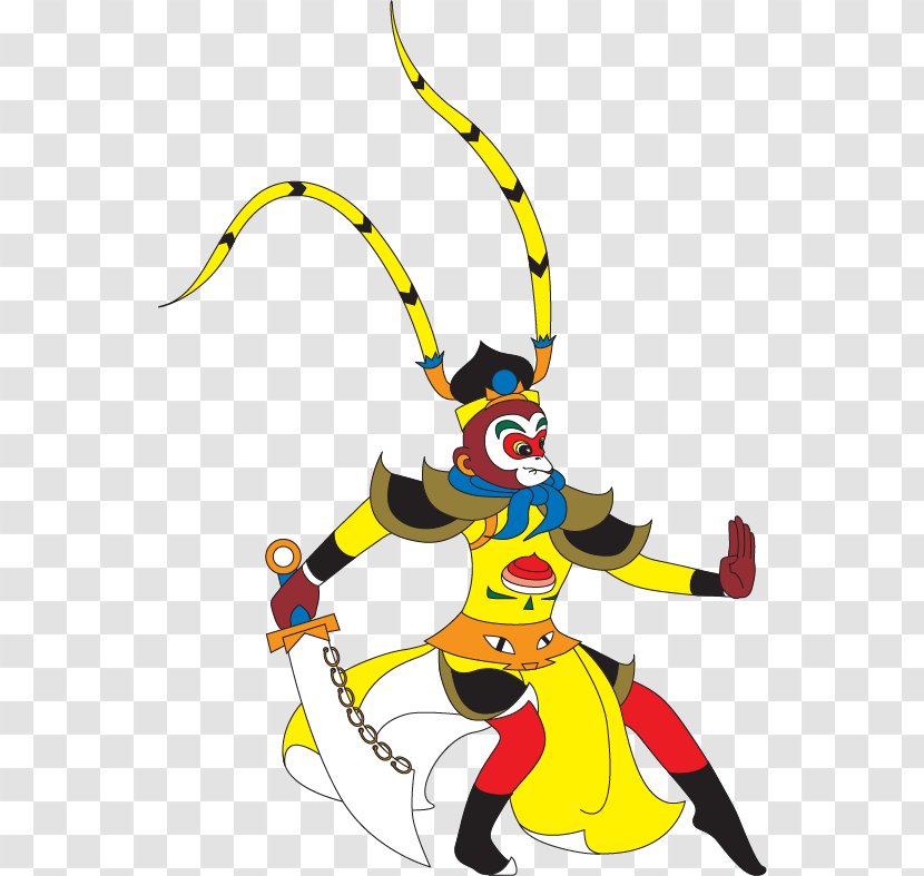 Sun Wukong Journey To The West Sha Wujing Xuanzang Cartoon - Vector Hand-painted Monkey King Transparent PNG