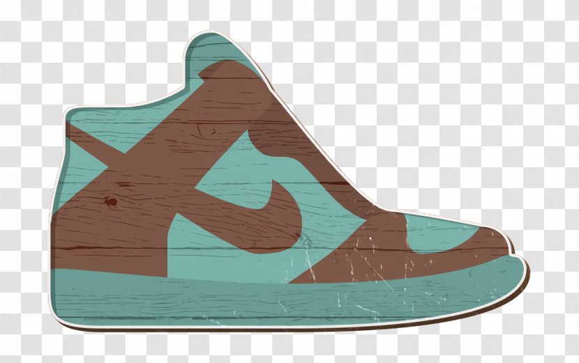 Clothes Icon Dunk Nike - Teal - Sneakers Brown Transparent PNG