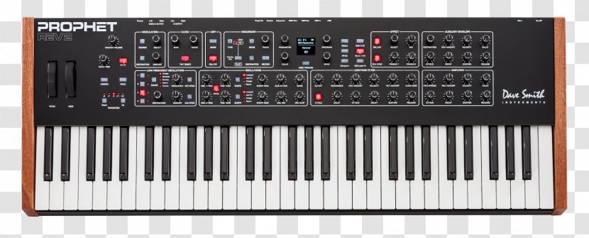 Prophet '08 Sequential Circuits Prophet-5 Dave Smith Instruments Sound Synthesizers Musical - Cartoon Transparent PNG