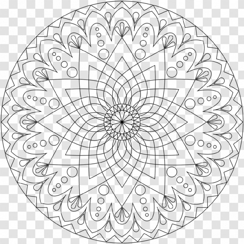 Mandala Coloring Book Meditation Child Drawing - Mantra Transparent PNG