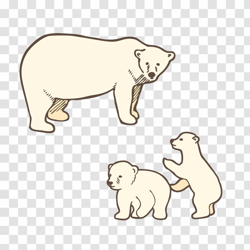 Baby Polar Bear Dog Brown - Tree - Pattern Transparent PNG