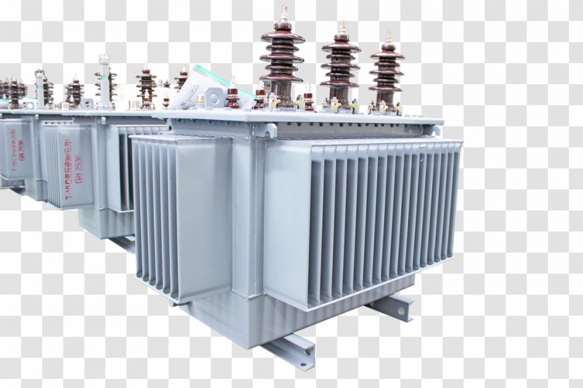 Distribution Transformer Leistungstransformator Three-phase Electric Power Volt-ampere - High Voltage Transparent PNG