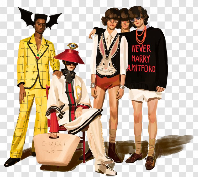 Gucci Fashion Art Drawing - Summer People Transparent PNG