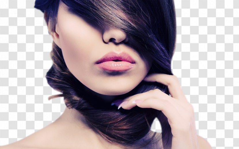 Face Cosmetics Lip Augmentation Beauty Parlour Hair - Silhouette - Lips Transparent PNG