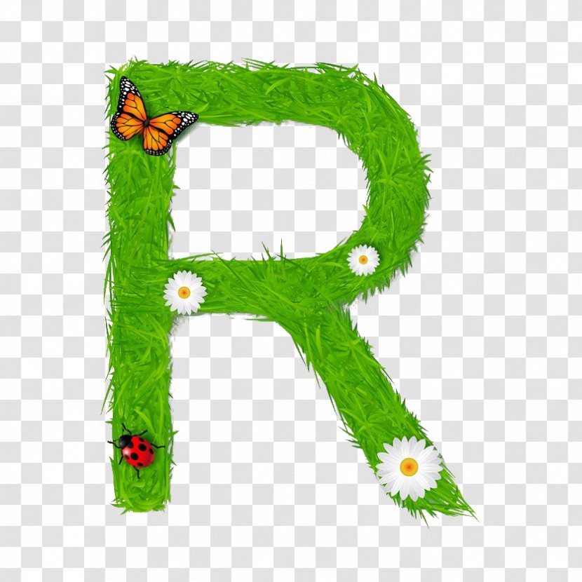 Letter Alphabet Illustration - R - Environmentally Friendly Transparent PNG