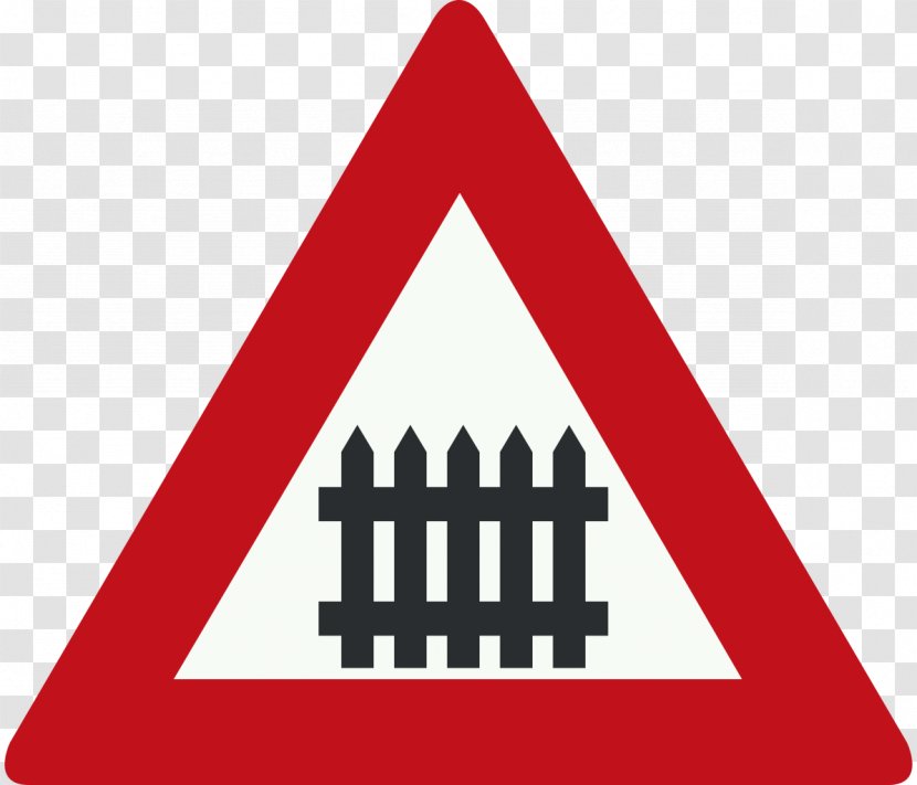 Rail Transport Level Crossing Road Traffic Sign Reglement Verkeersregels En Verkeerstekens 1990 - Area Transparent PNG