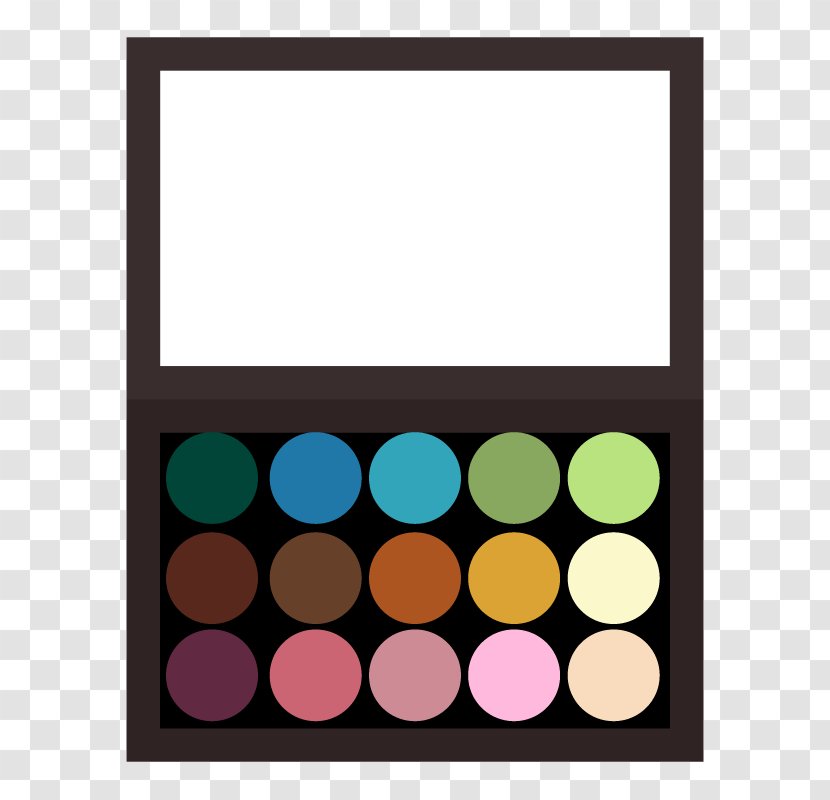 Palette Eye Shadow Cosmetics Color Concealer - Face Powder - Eyeshadow Makeup Transparent PNG