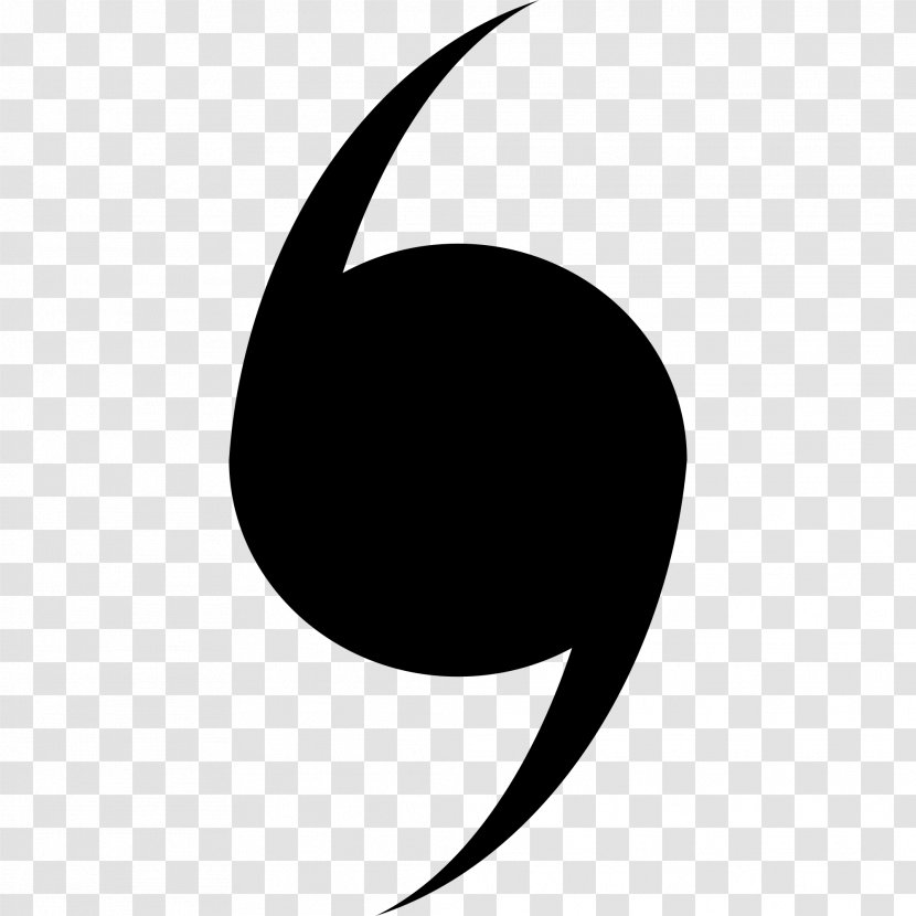 Black And White Graphics Crescent Wallpaper - Symbol - Hurricane Transparent PNG