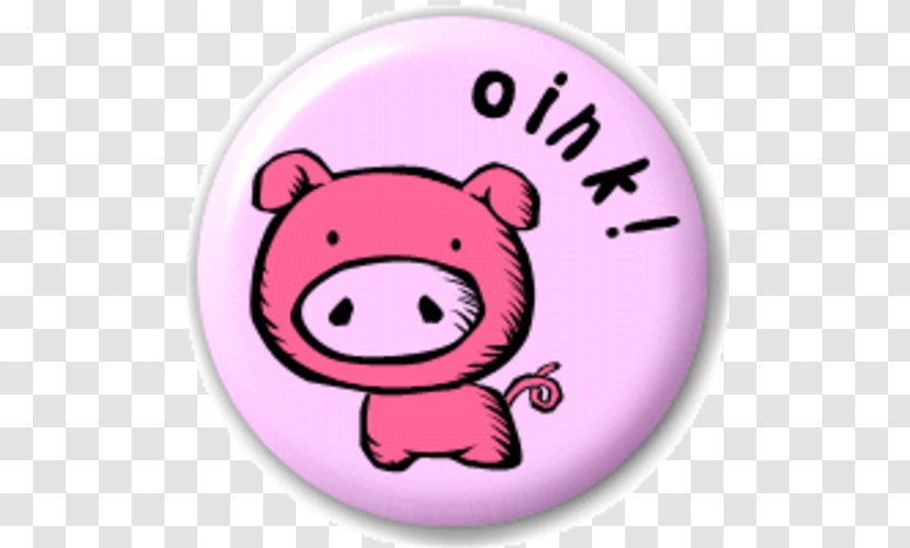 Miniature Pig Animal Button Clip Art - Facial Expression Transparent PNG