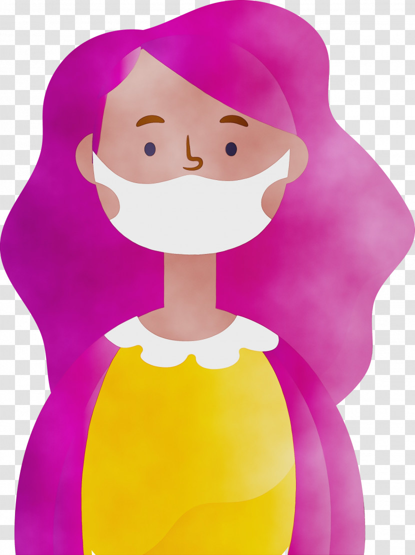 Cartoon Violet Pink Purple Magenta Transparent PNG