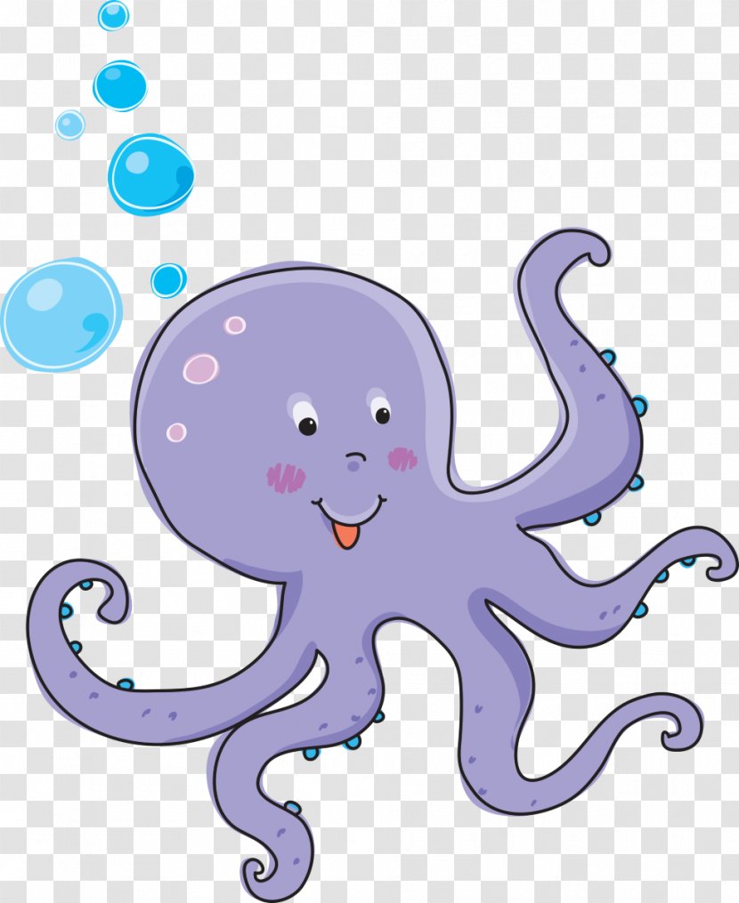 Common Octopus Sticker Polyp Child - Cephalopod Transparent PNG