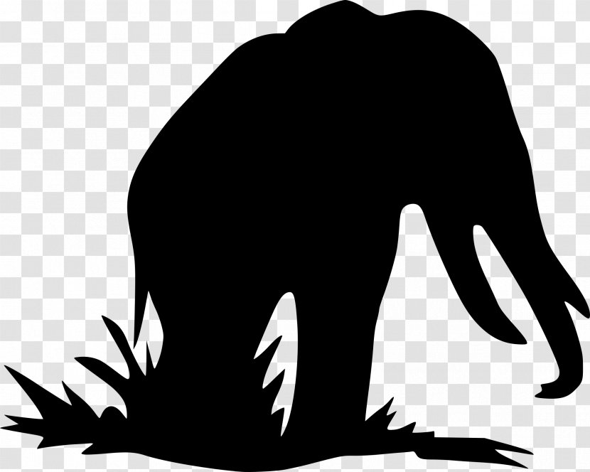 Silhouette Clip Art - Fictional Character - Elephants Transparent PNG