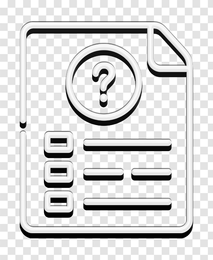 File Icon Question Icon Online Learning Icon Transparent PNG