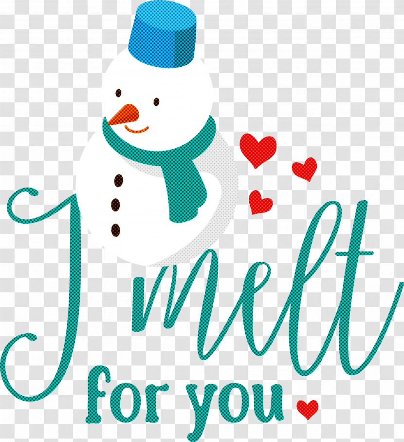 I Melt For You Snowman Winter Transparent PNG