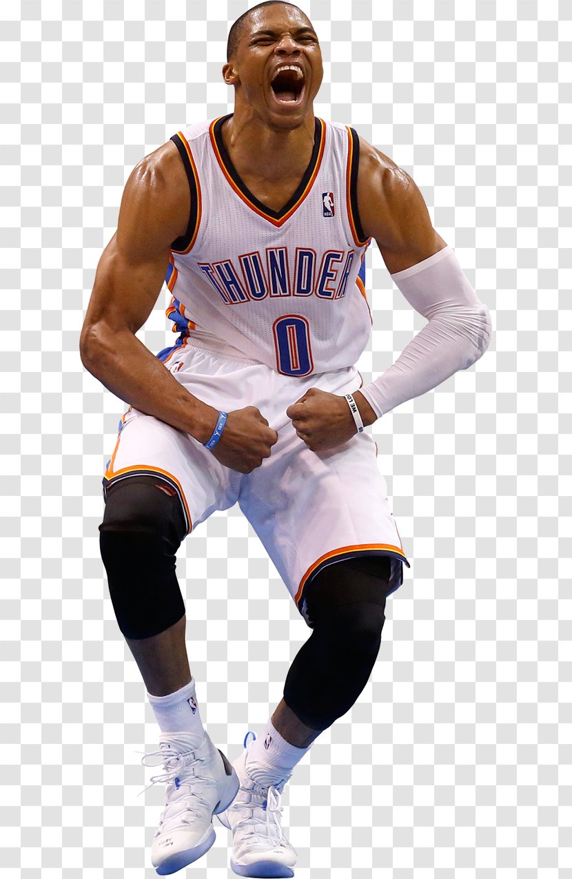 Russell Westbrook 2013–14 Oklahoma City Thunder Season Basketball Player - Uniform - Fall Illustrator Transparent PNG