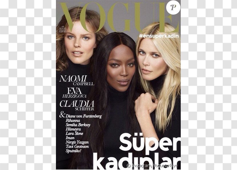 Naomi Campbell Eva Herzigová Claudia Schiffer Vogue Model - Cartoon Transparent PNG