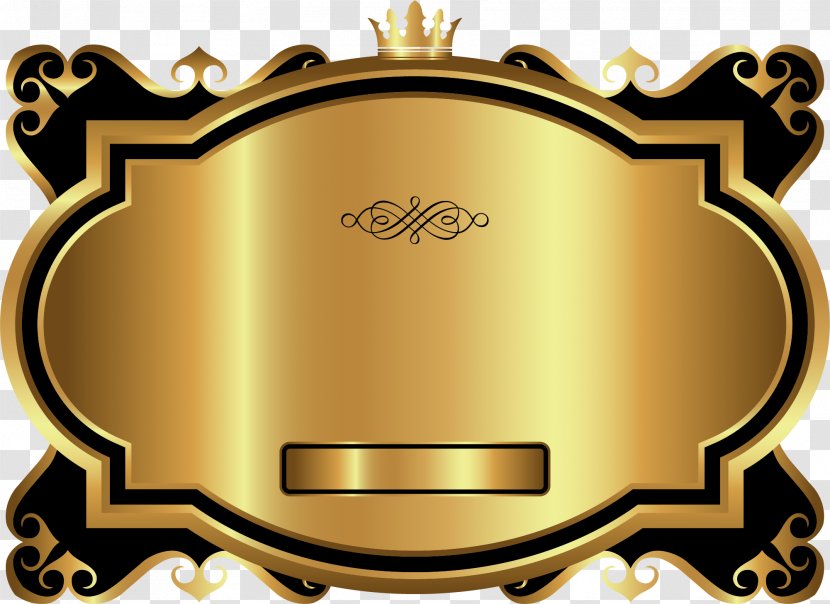 Download - Metal - Cartoon Gold Card Transparent PNG