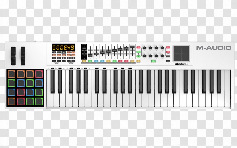 MIDI Controllers M-Audio Keyboard Musical - Frame - Code Transparent PNG