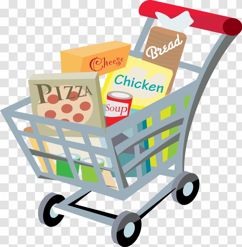 Grocery Store Shopping Cart Supermarket Clip Art - Snack Transparent PNG