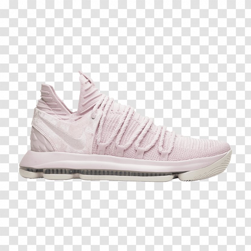 Sports Shoes Nike KD 10 Aunt Pearl Basketball Shoe - Outdoor Transparent PNG