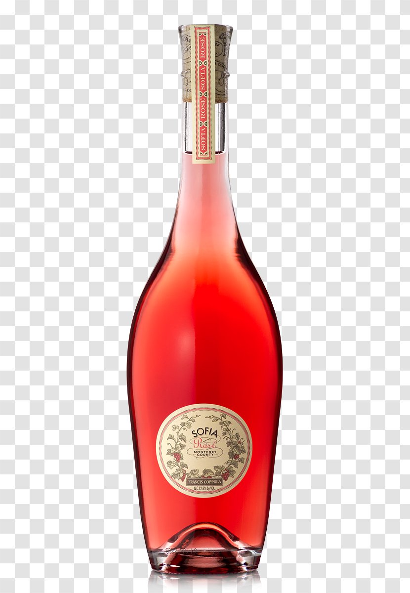 Liqueur Rosé Francis Ford Coppola Winery Sauvignon Blanc - Alcoholic Beverage - Rose Wine Transparent PNG