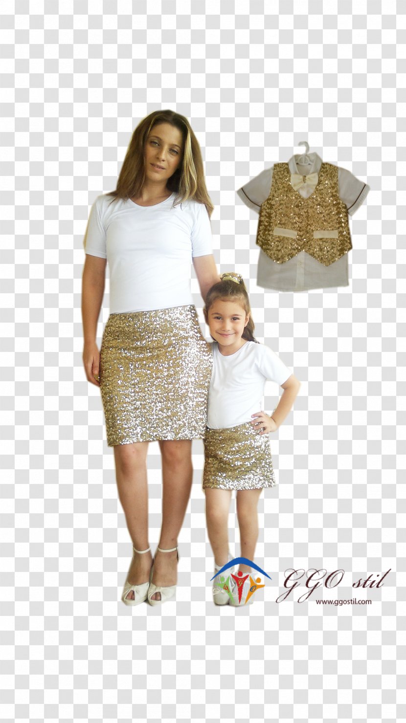 T-shirt Skirt Child Mother Waistcoat - Heart Transparent PNG