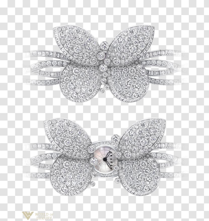 Butterfly Graff Diamonds Brooch Jewellery Transparent PNG