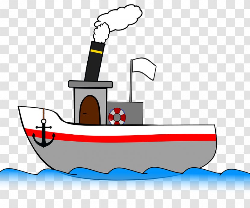 Water Transportation Clip Art Cartoon Vehicle Boat - Ship Tugboat Transparent PNG