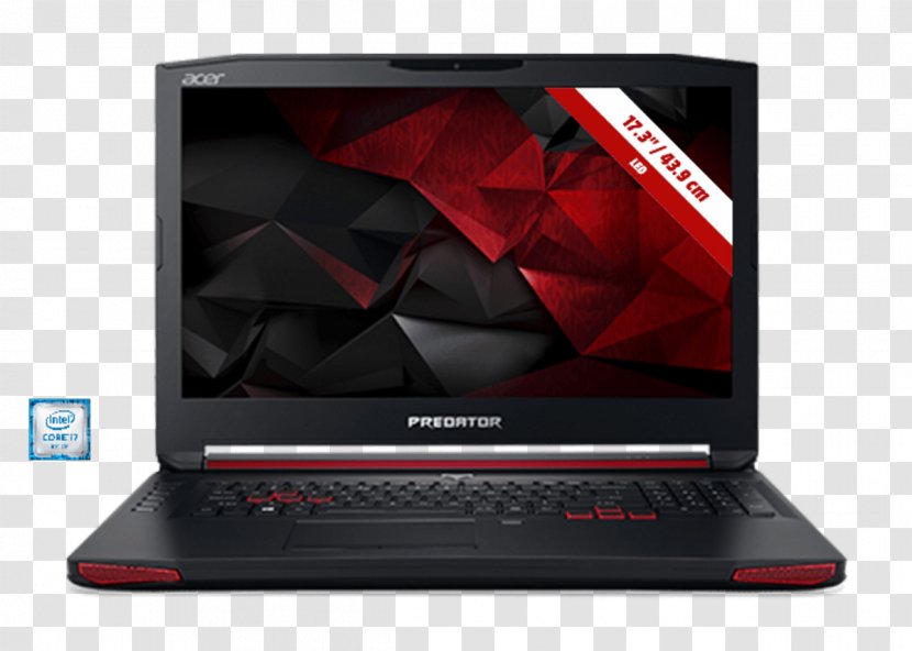 Laptop Acer Aspire Predator Intel Core I7 Gaming Computer - Netbook Transparent PNG